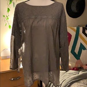 Johnny Was eyelet top- worn one time! Gorgeous